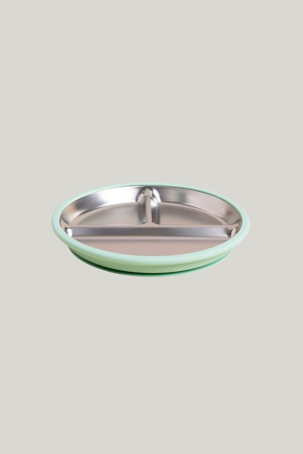 Fun Firsts Stainless Steel Plate With Silicone Sleeve - Mint - image 1