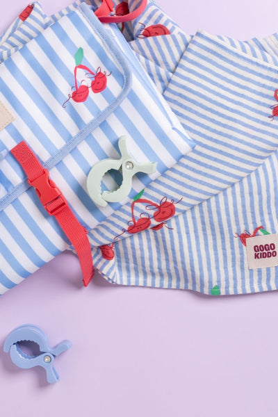 Light And Breathable Muslin Swaddle Duo - Cherry Chic - Cherry - image 3