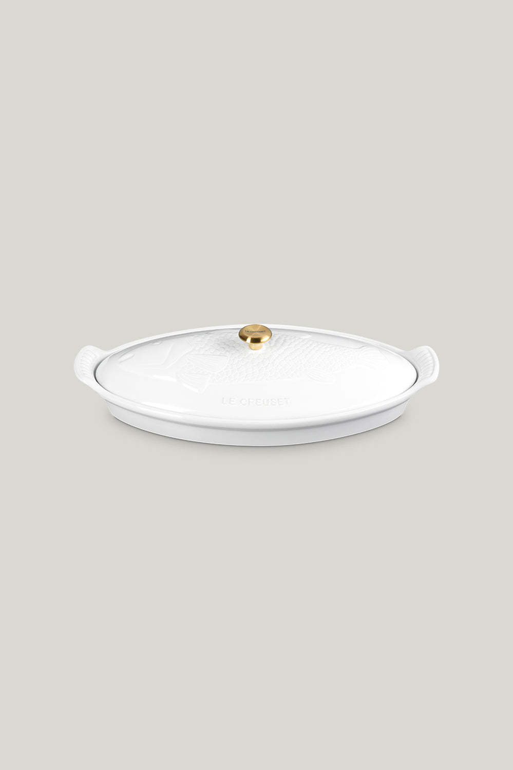 Stoneware Heritage Fish Baker 1.6 L - White - image 1