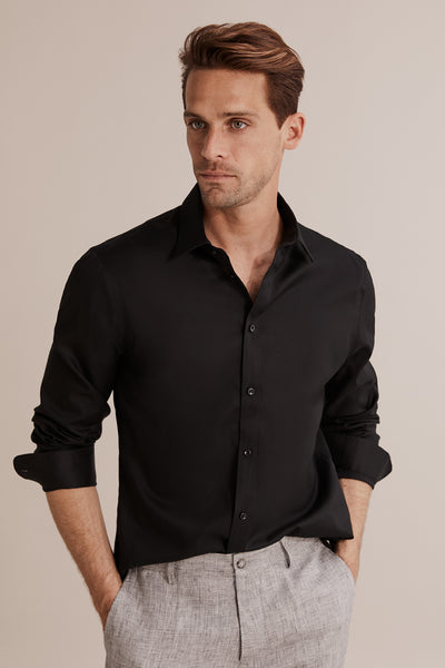 Slim Fit Textured Travel Shirt