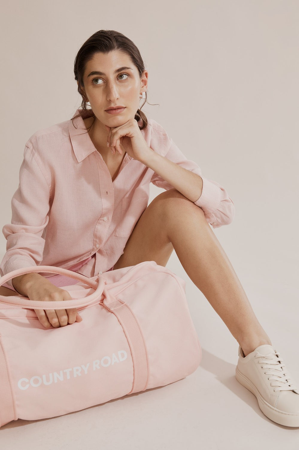 Cotton Zip Canvas Logo Tote
