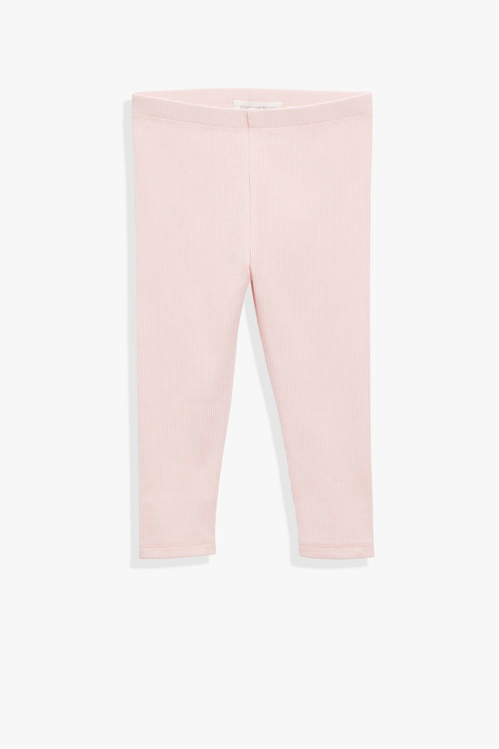 Organically Grown Cotton Blend Solid Rib Legging