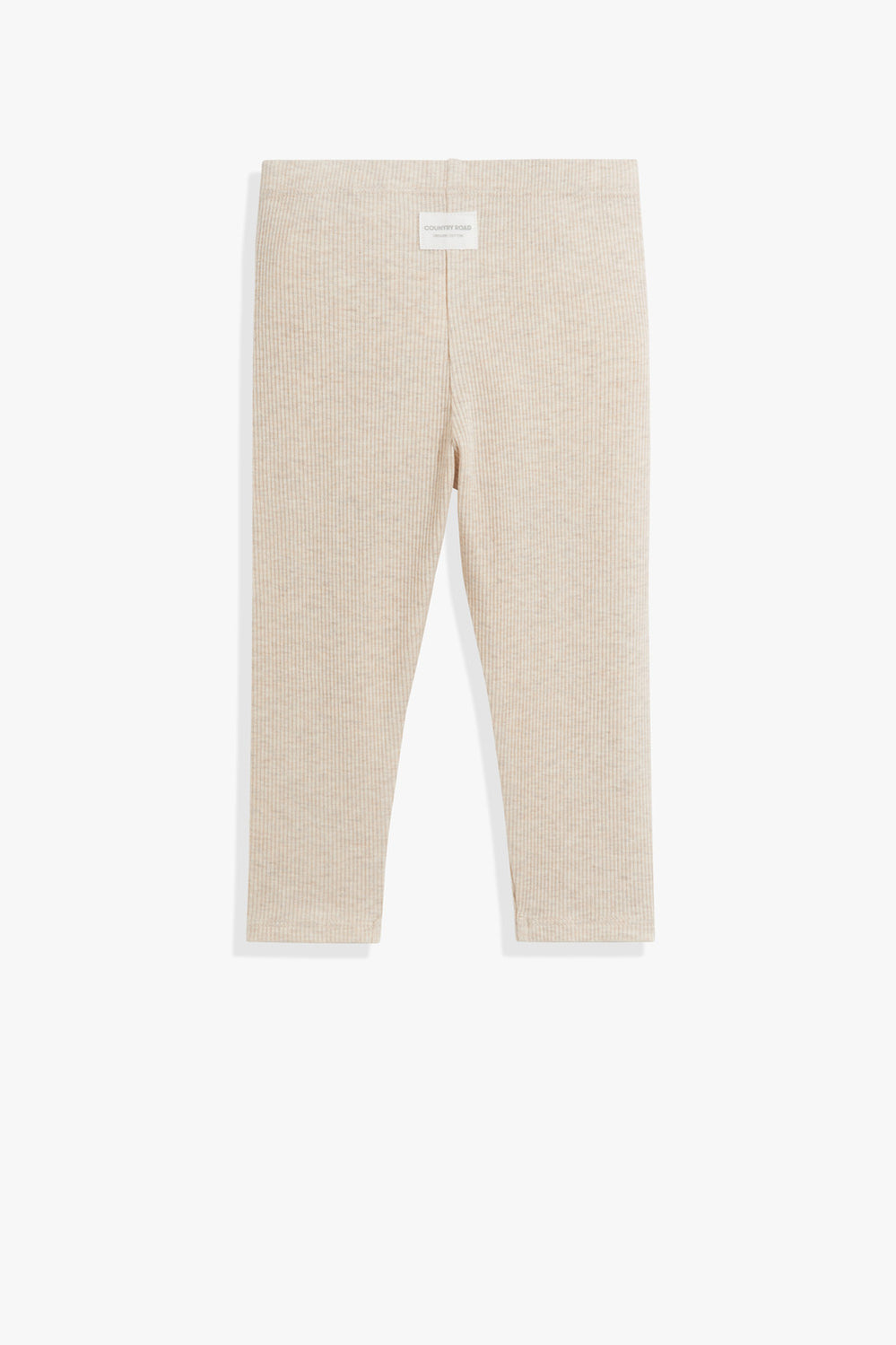 Organically Grown Cotton Blend Solid Rib Legging
