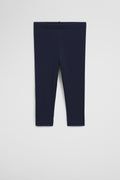 Organically Grown Cotton Blend Solid Rib Legging