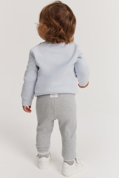 Organically Grown Cotton Blend Solid Rib Legging