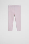 Organically Grown Cotton Blend Solid Rib Legging