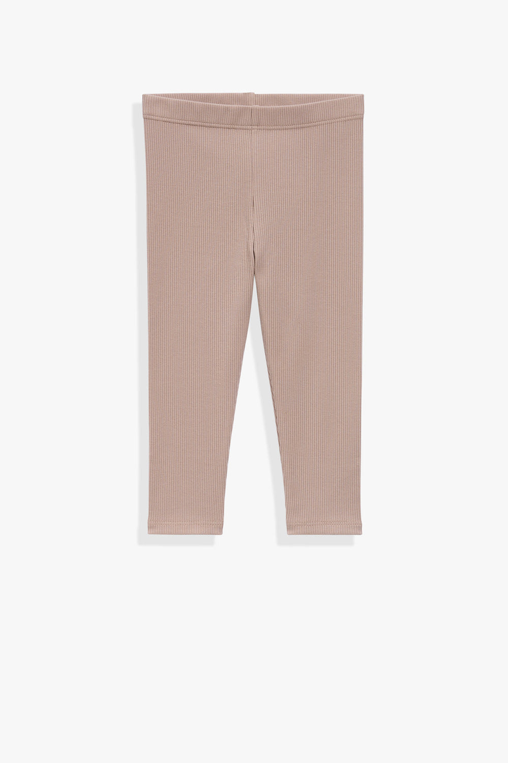 Organically Grown Cotton Blend Solid Rib Legging