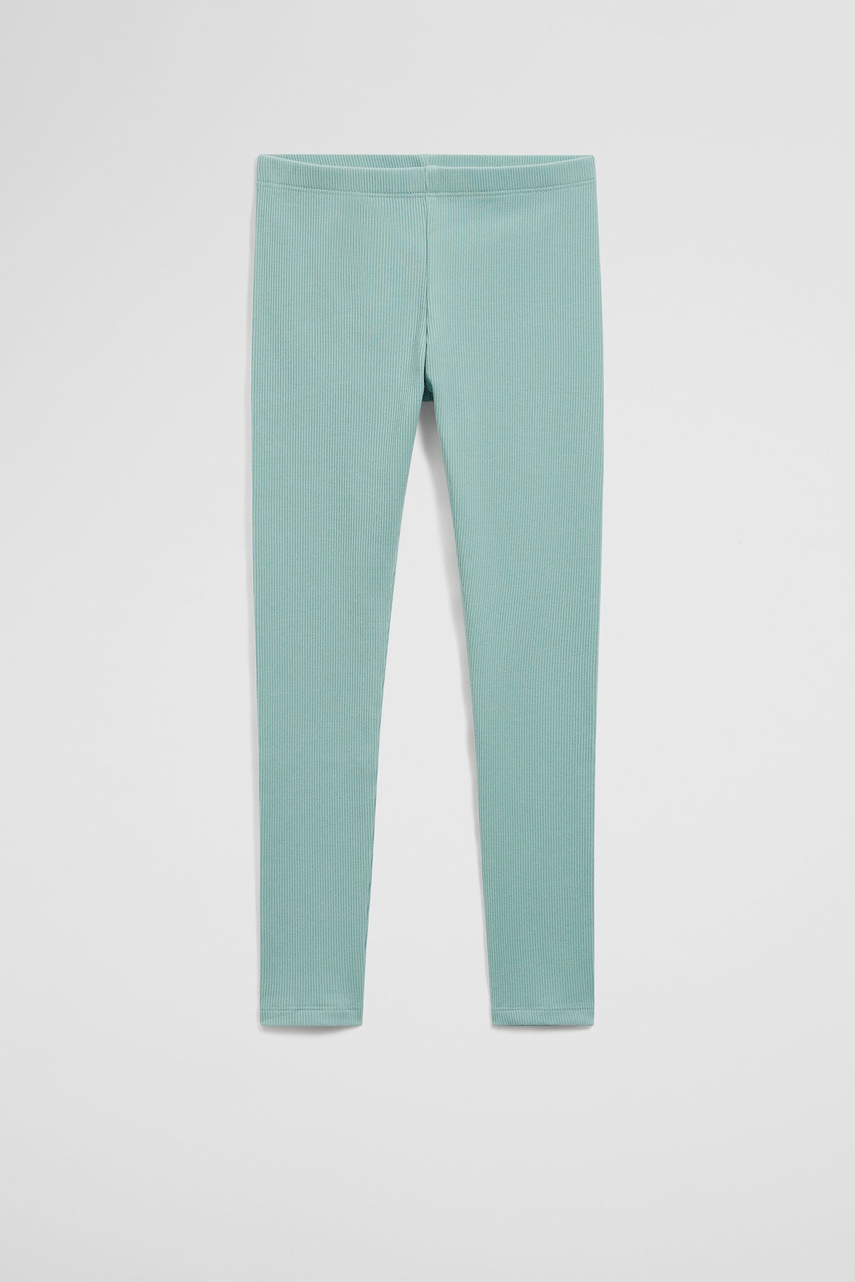 Organically Grown Cotton Blend Solid Rib Legging