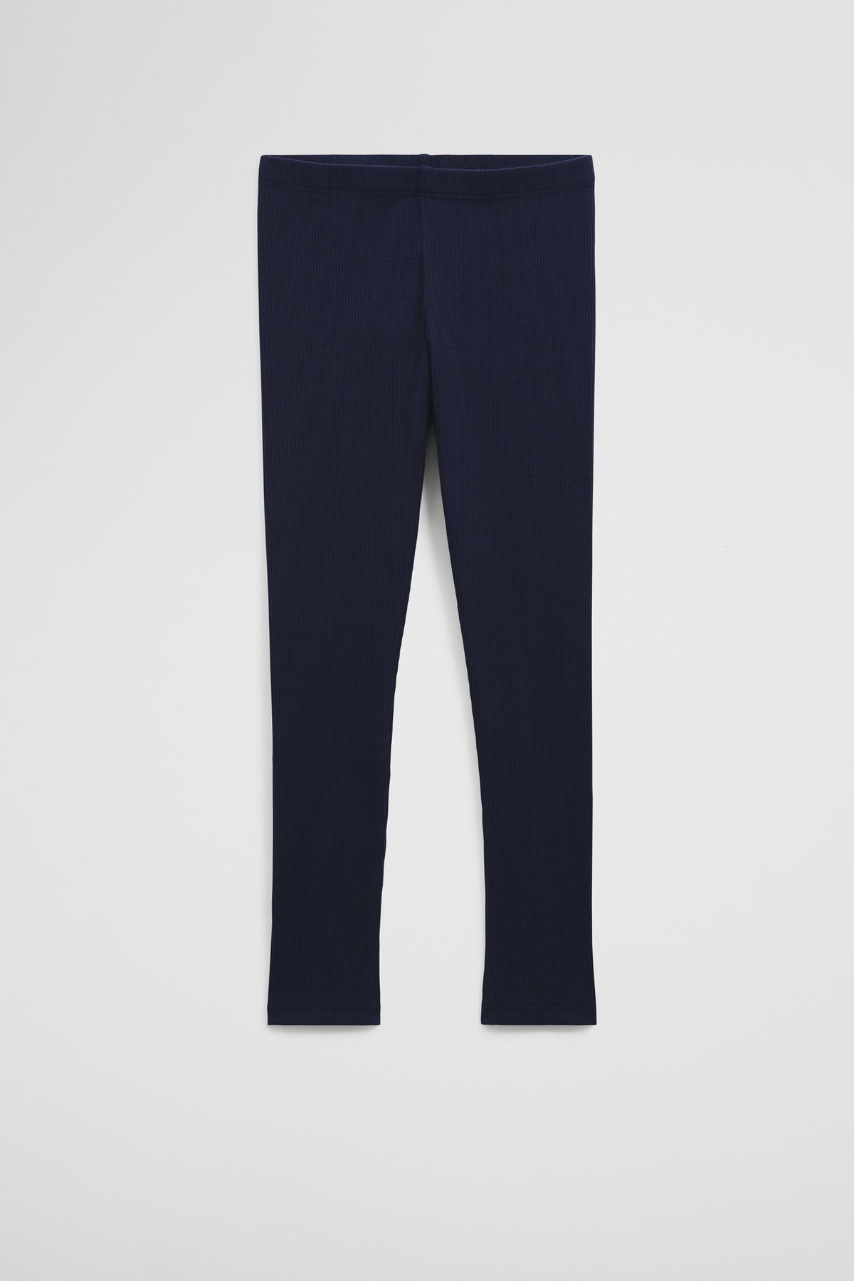 Organically Grown Cotton Blend Solid Rib Legging