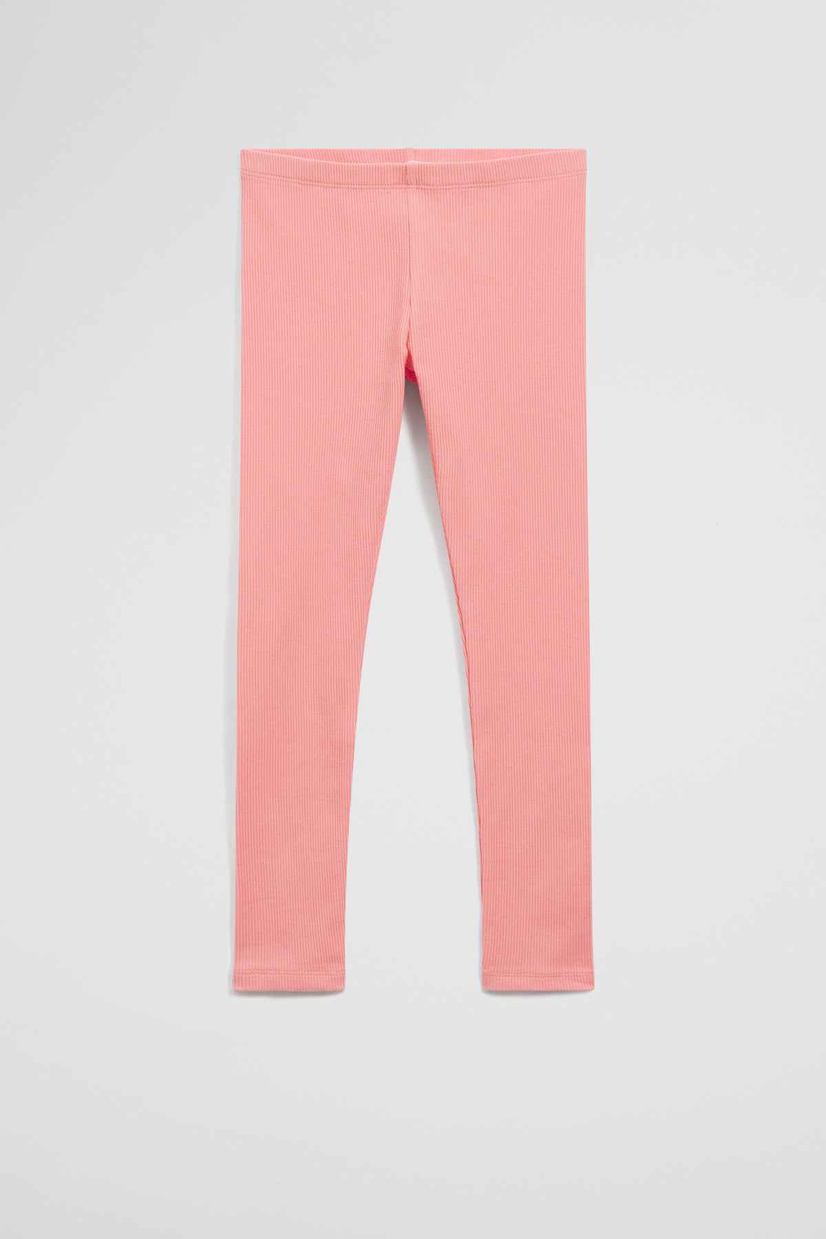 Organically Grown Cotton Blend Solid Rib Legging