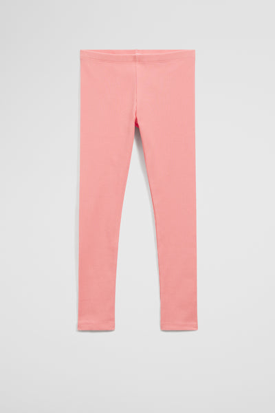 Organically Grown Cotton Blend Solid Rib Legging
