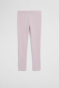 Organically Grown Cotton Blend Solid Rib Legging
