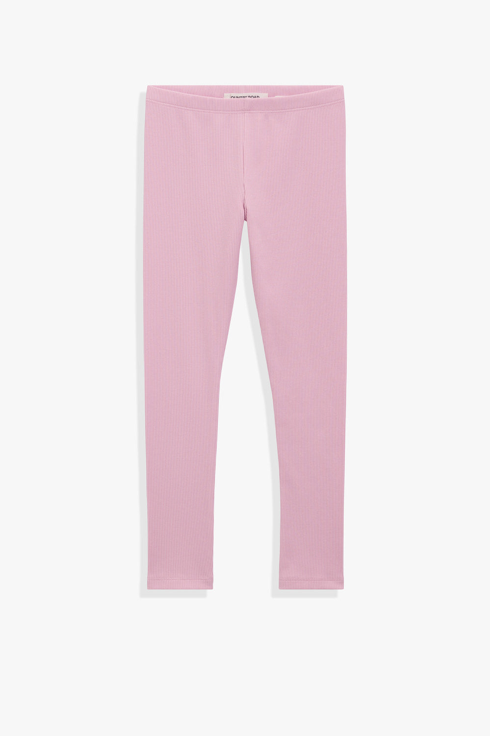 Organically Grown Cotton Blend Solid Rib Legging