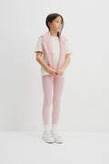 Organically Grown Cotton Blend Solid Rib Legging