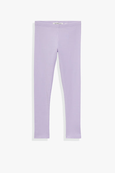 Organically Grown Cotton Blend Solid Rib Legging