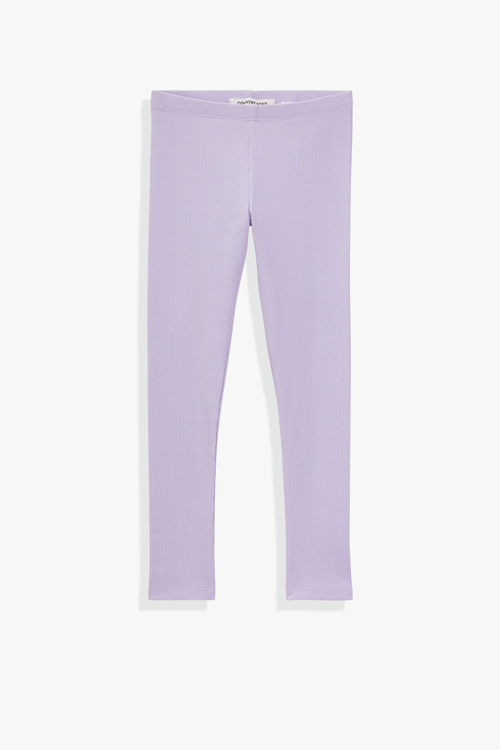 Organically Grown Cotton Blend Solid Rib Legging