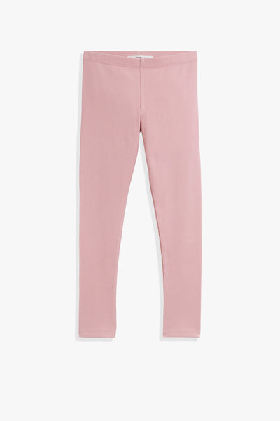 Organically Grown Cotton Blend Solid Rib Legging
