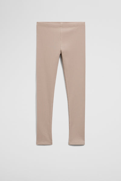 Organically Grown Cotton Blend Solid Rib Legging