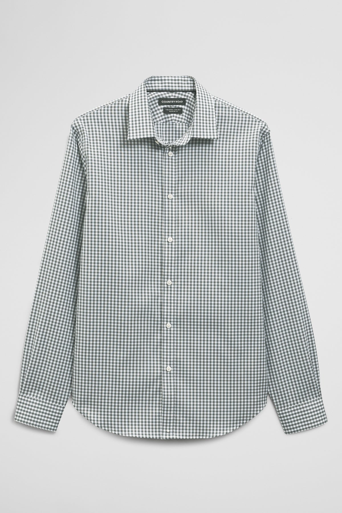 Regular Fit Gingham Travel Shirt