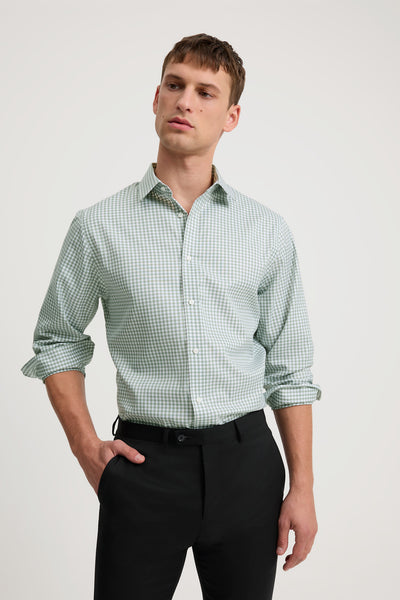 Regular Fit Gingham Travel Shirt