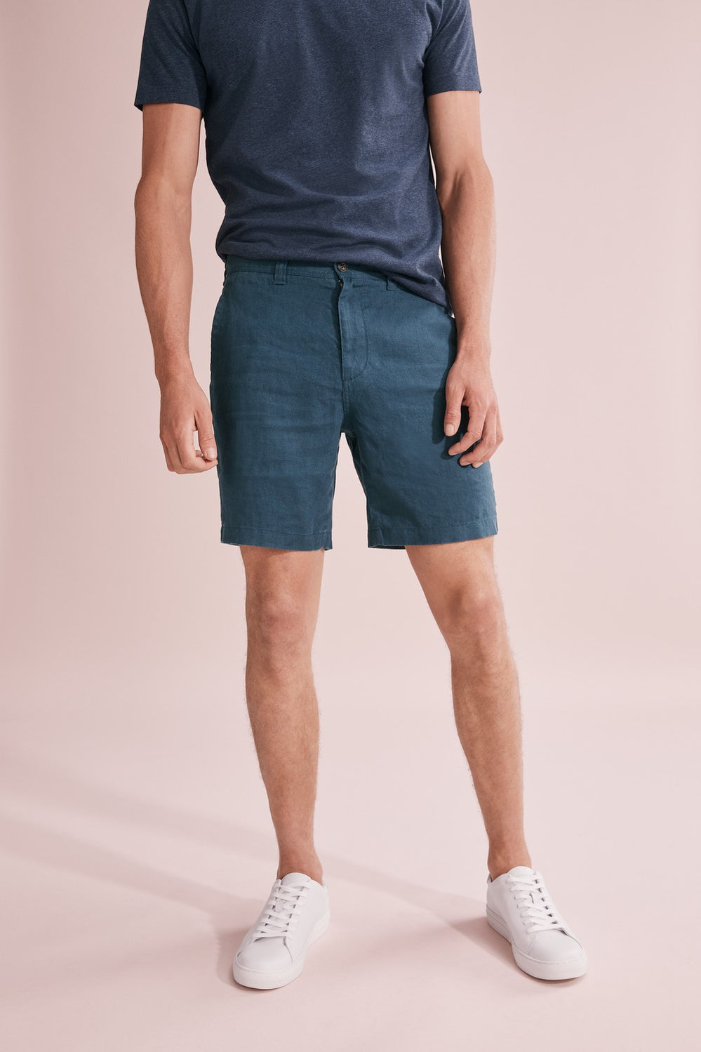 Linen Button Front Short