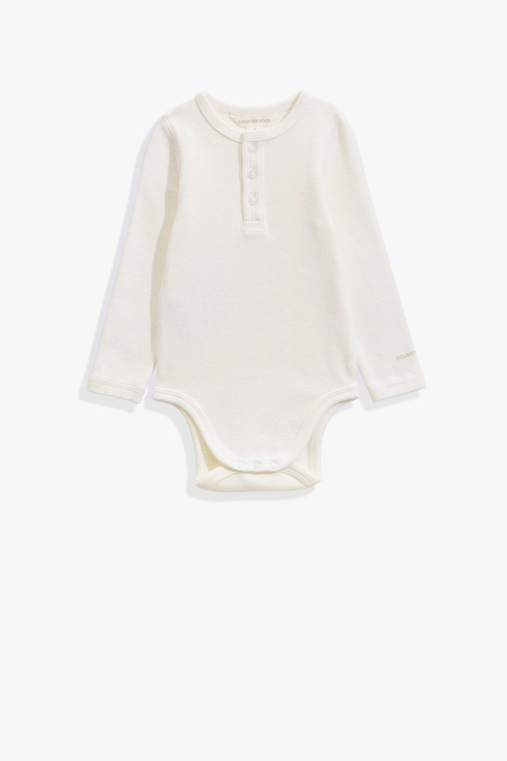 Unisex Long Sleeve Cotton Rib Bodysuit