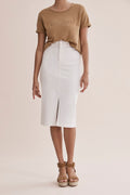 Midi Denim Skirt