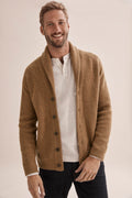 Lambswool Rib Shawl Cardigan