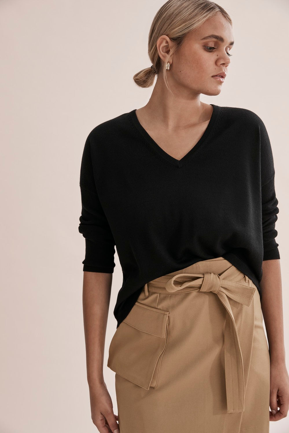 Merino Wool V-Neck Knit