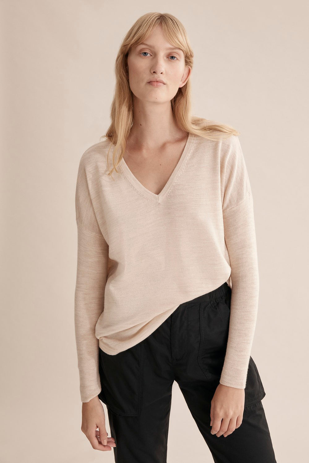 Merino Wool V-Neck Knit