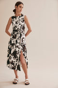 Cow Print Shirt Dress