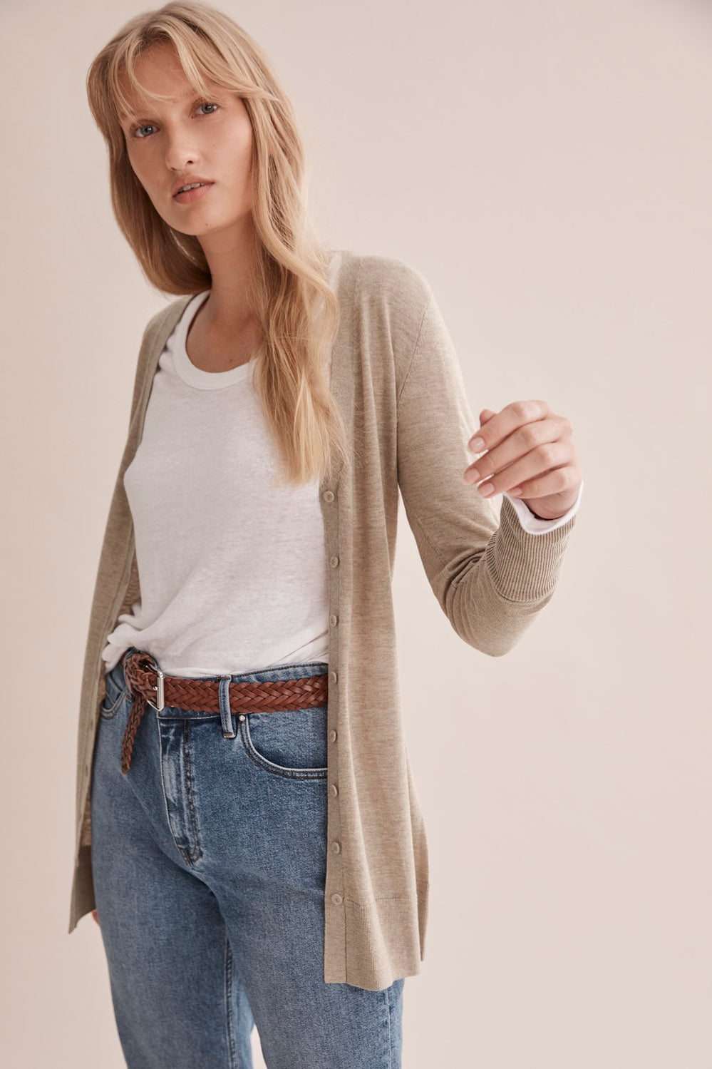 Wool Silk Cardigan