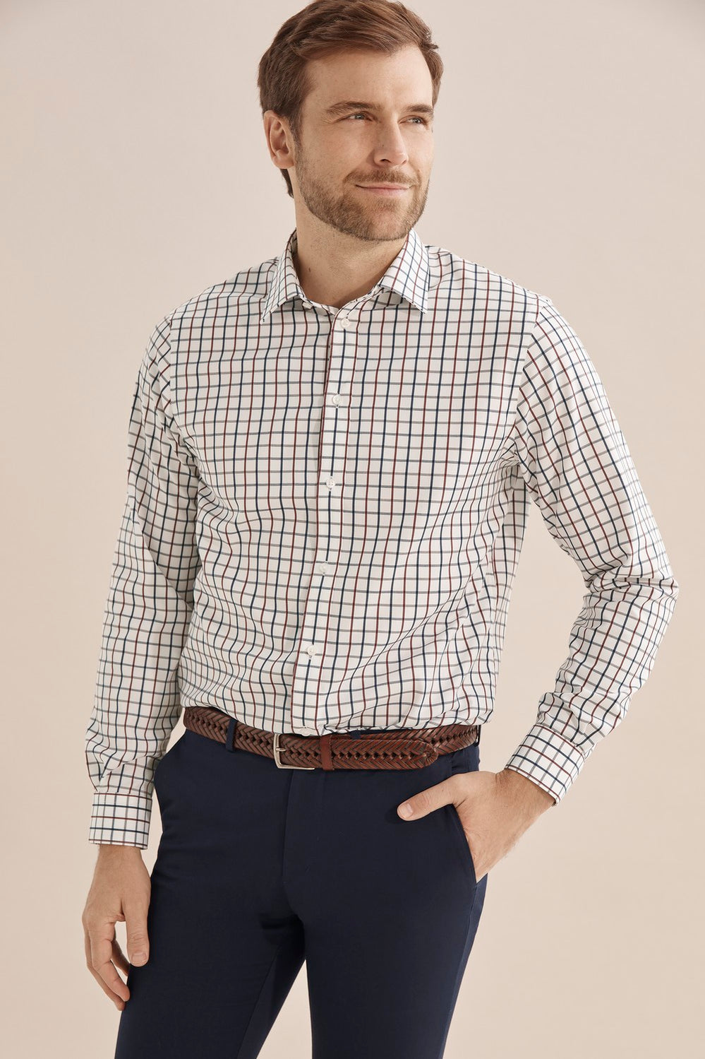 Regular Check Travel Shirt