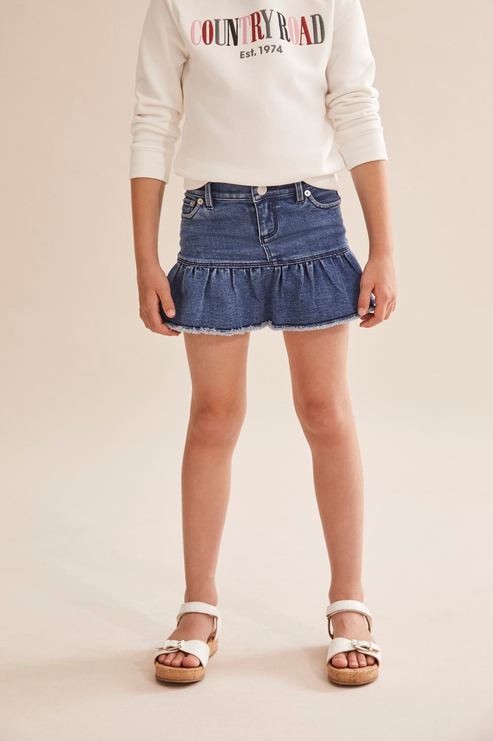 Ruffle Hem Skirt