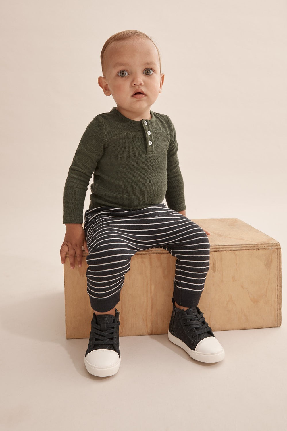 Double Faced Stripe Pant