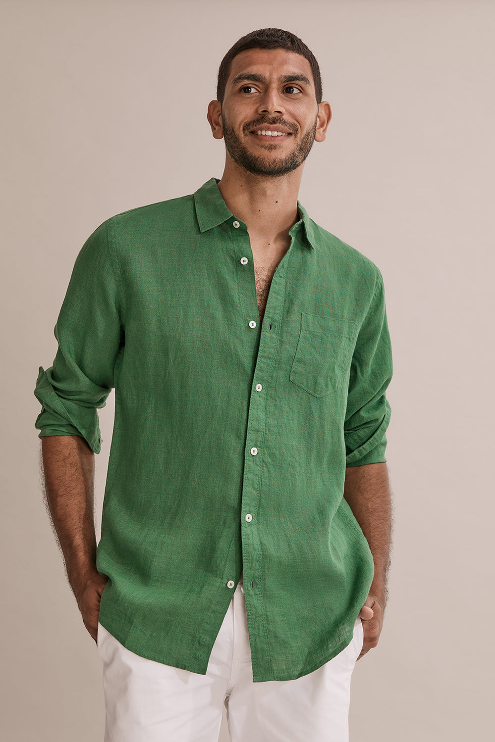 Regular Fit Linen Shirt
