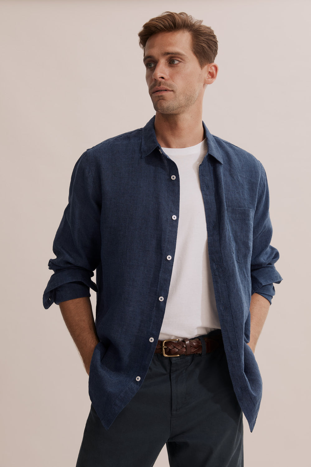 Regular Fit Linen Shirt