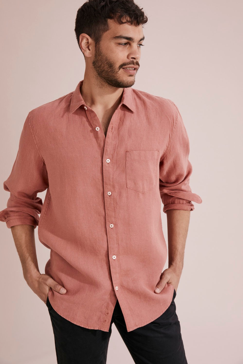 Regular Fit Linen Shirt