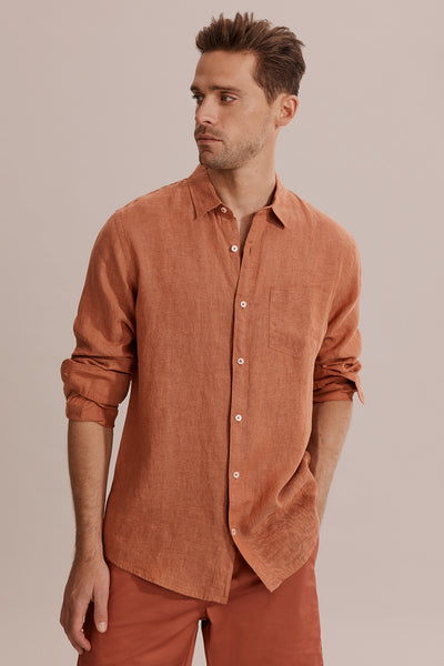 Regular Fit Linen Shirt