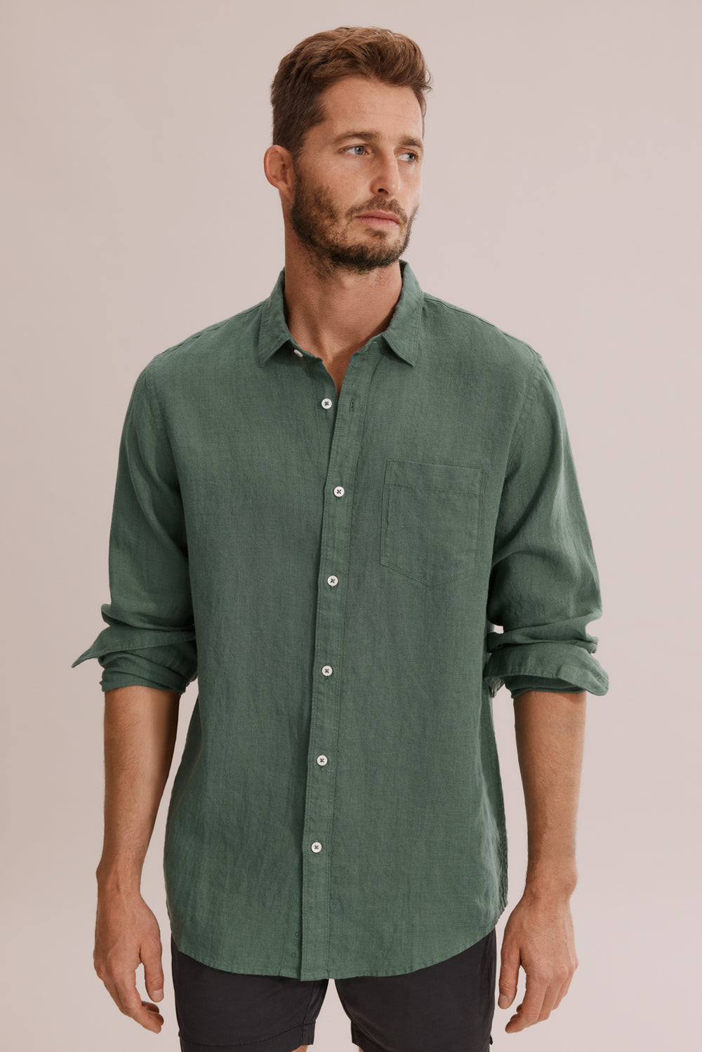 Regular Fit Linen Shirt