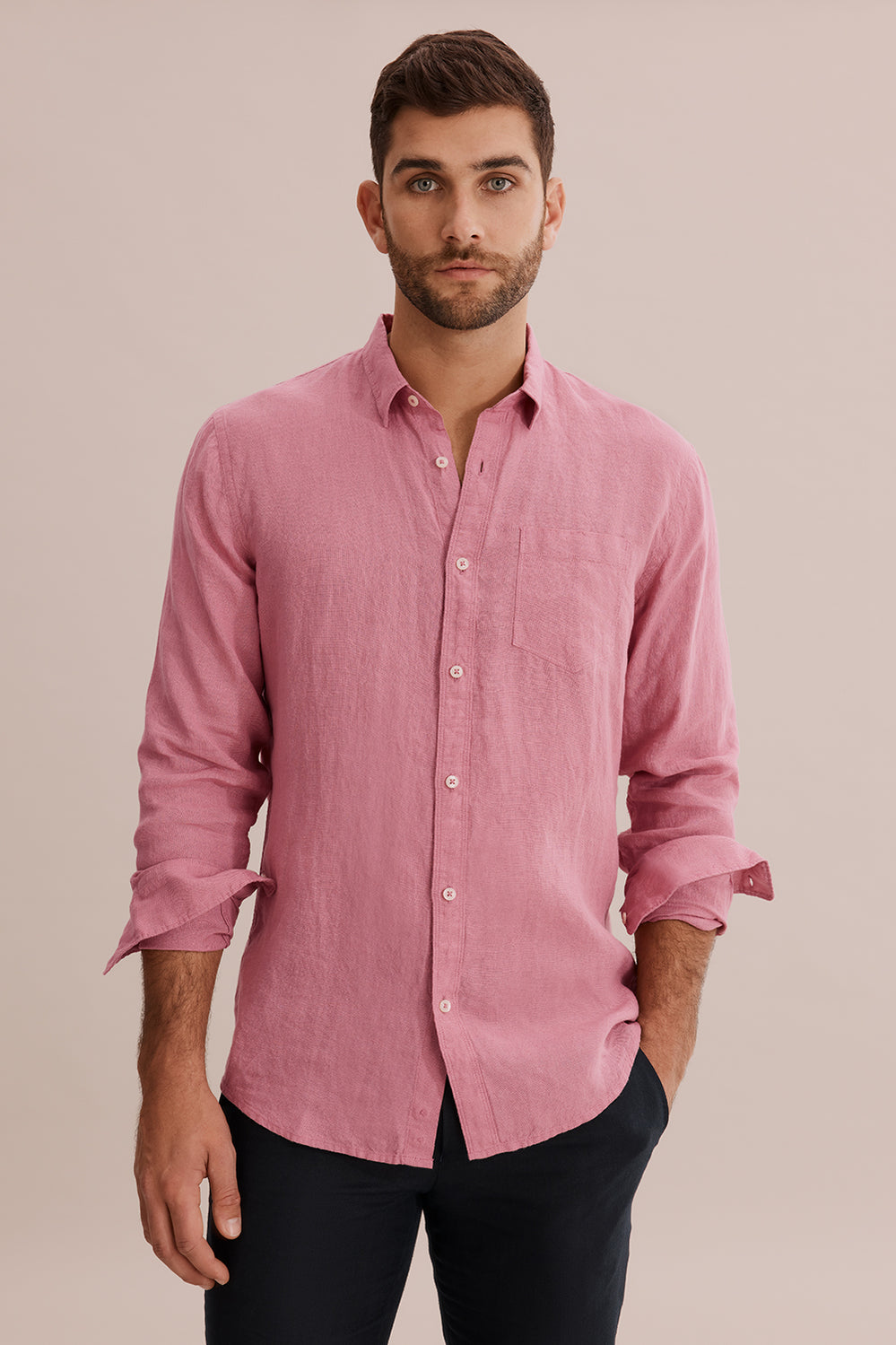Regular Fit Linen Shirt