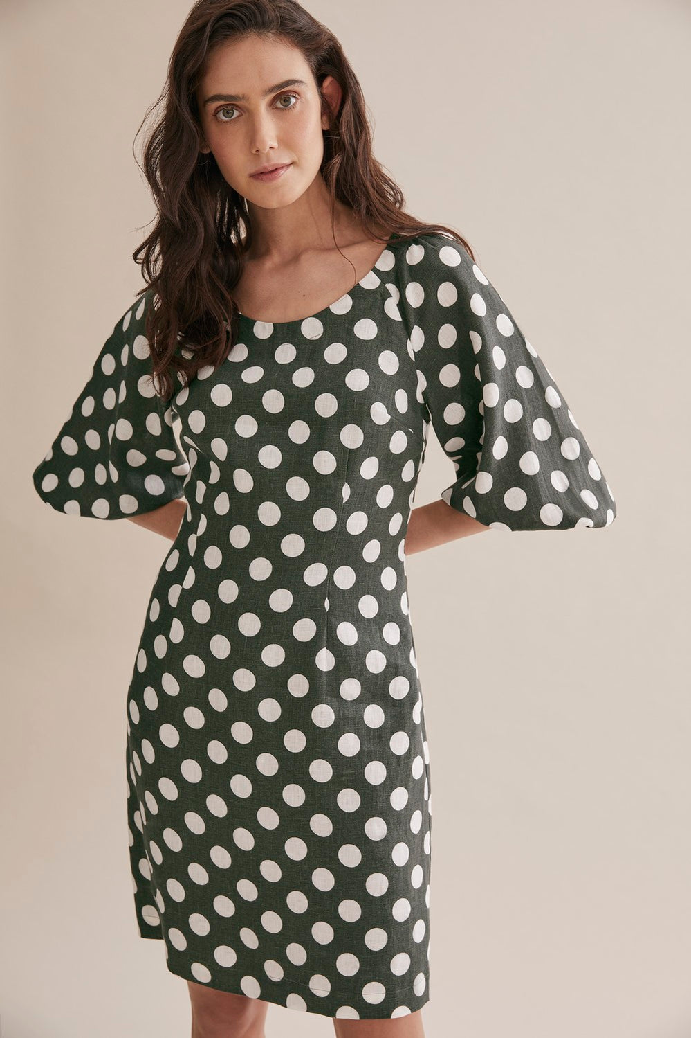 Print Linen Dress