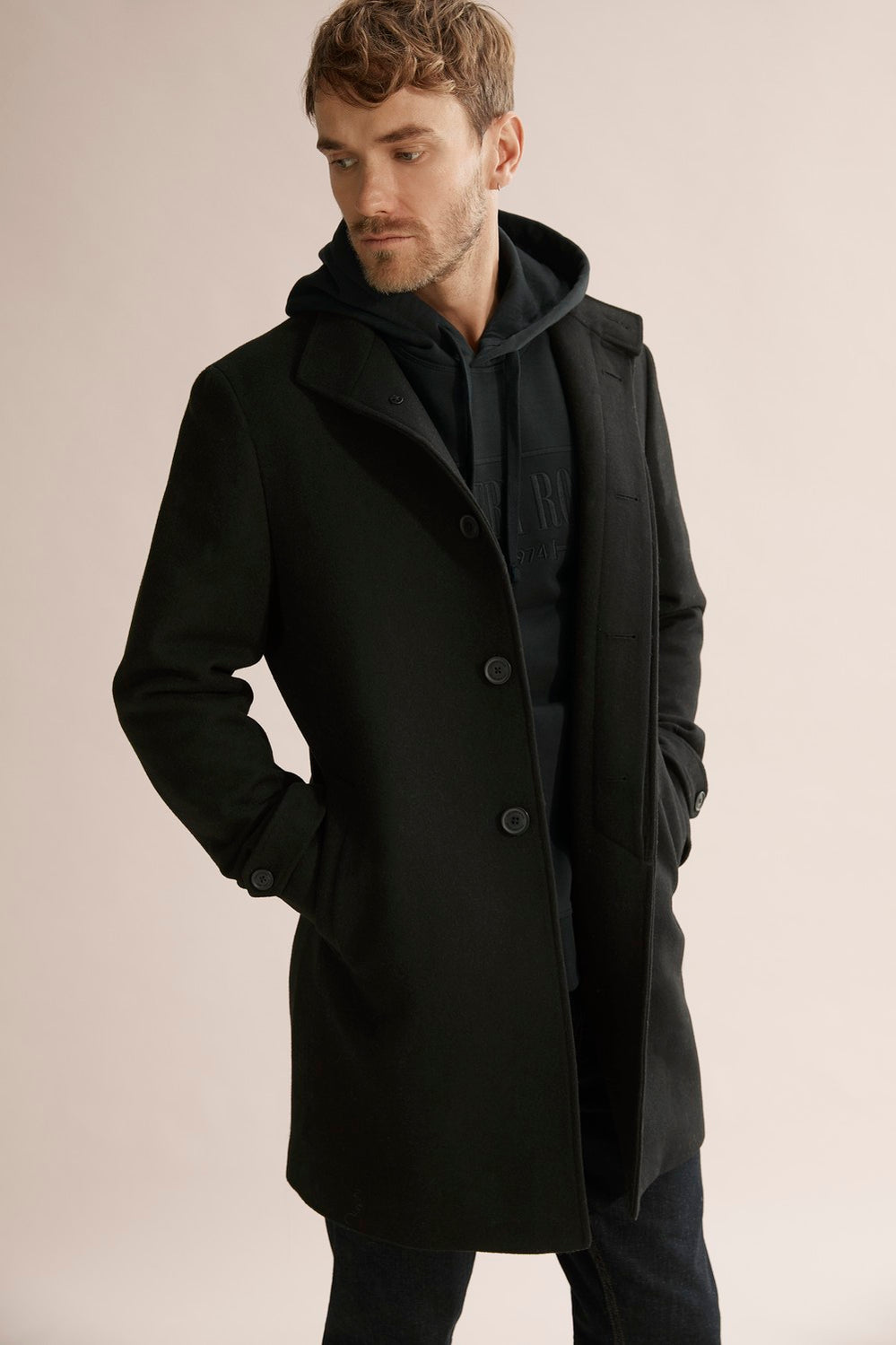 Funnel Neck Coat