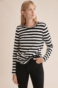 Stripe Cotton Slub T-Shirt
