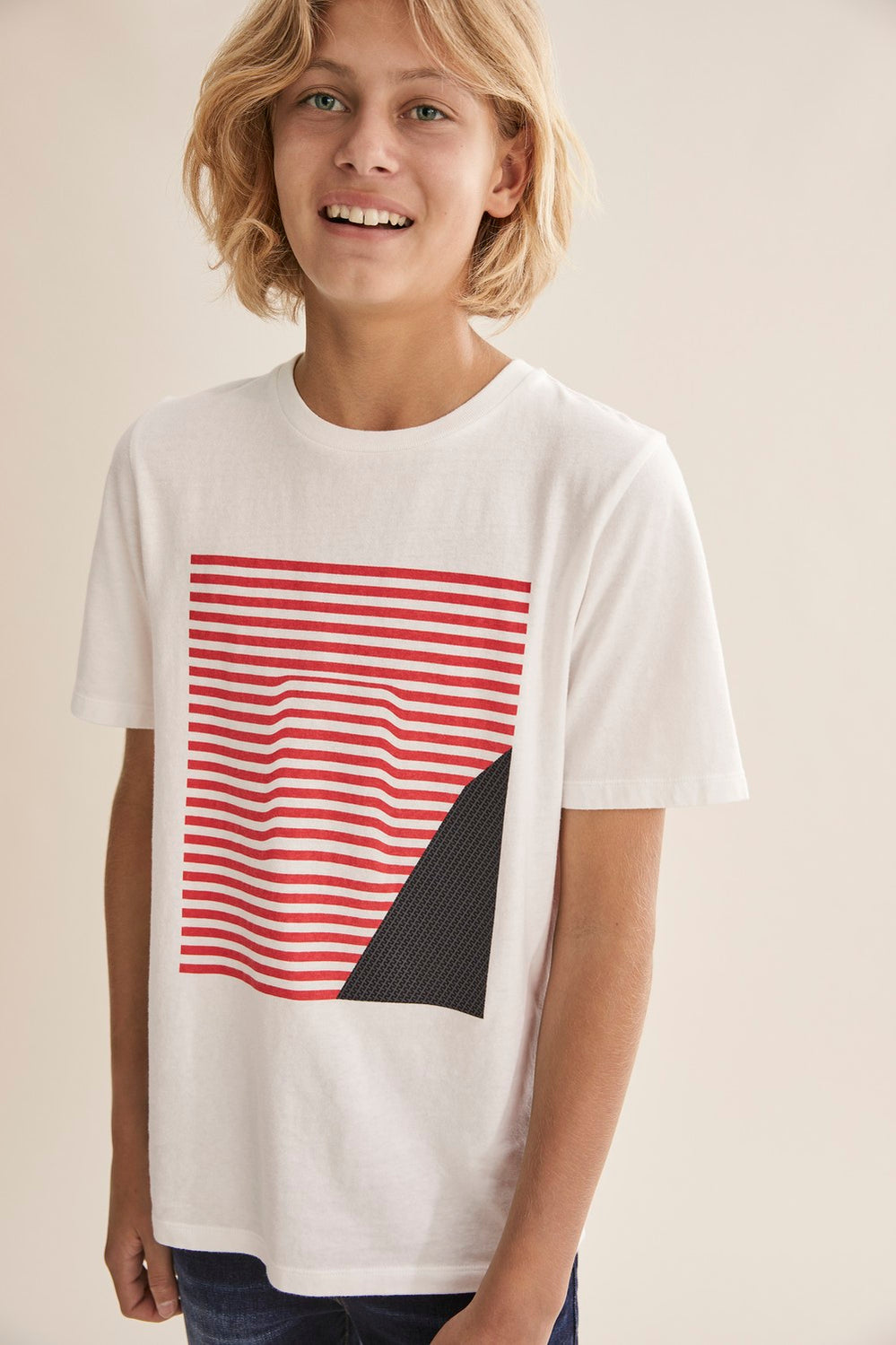 Teen Stripe Geo T-Shirt