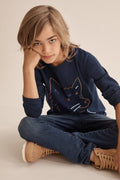 Embroidered Fox T-Shirt