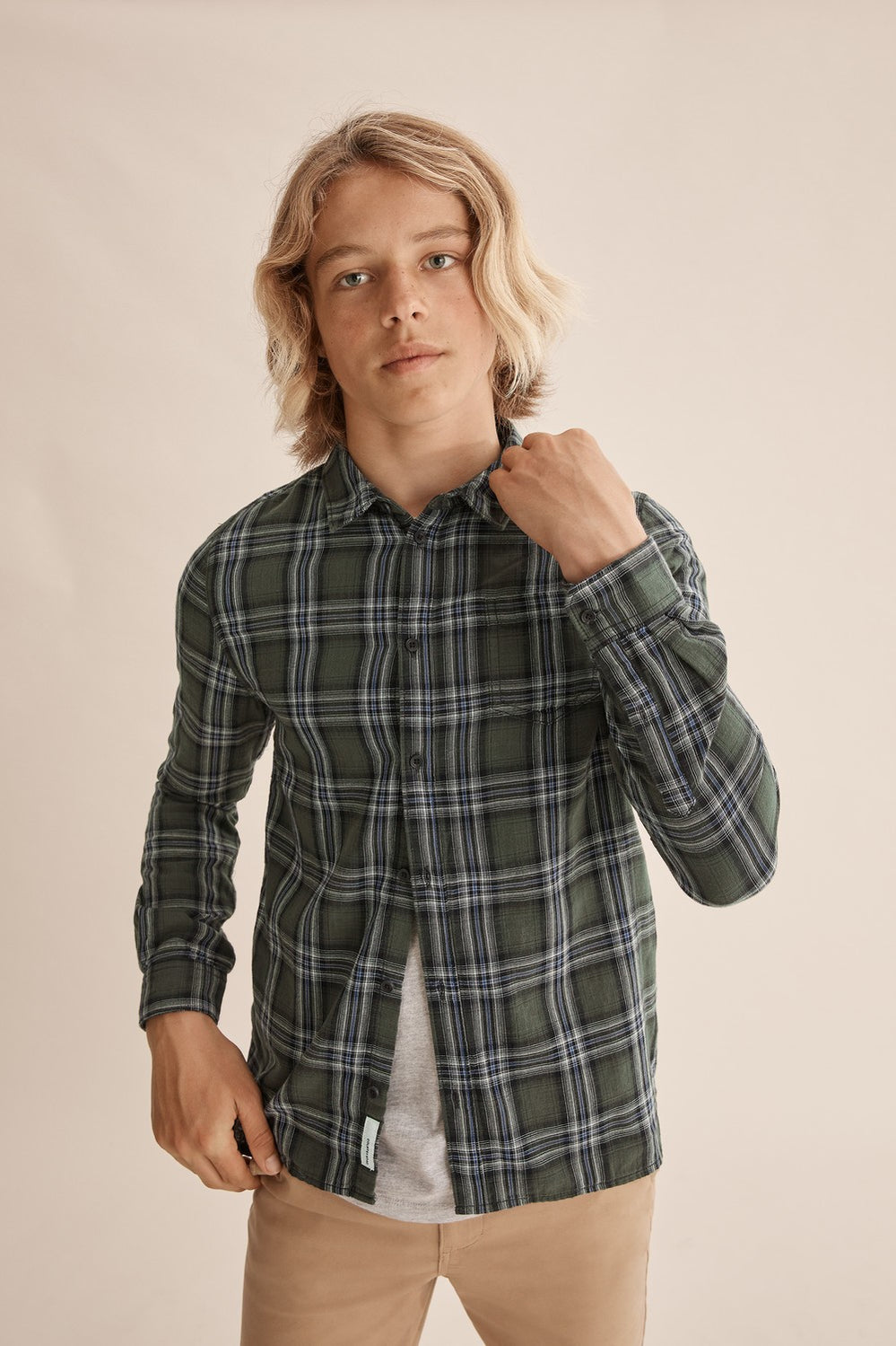 Teen Double Faced Check Shirt