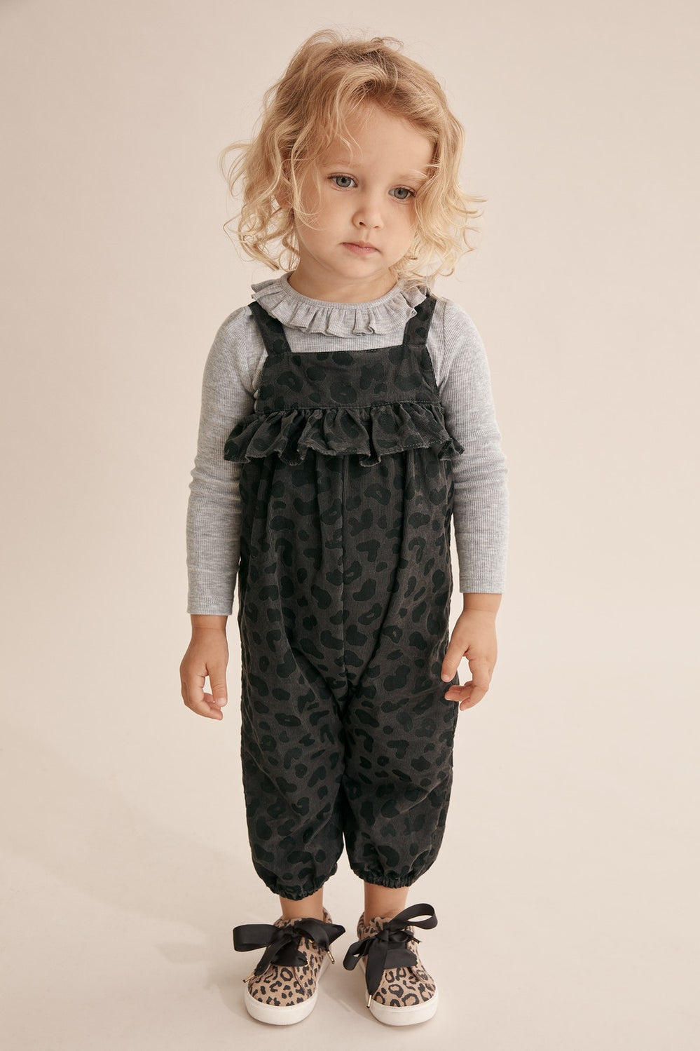 Leopard Cord Jumpsuit