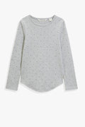 Cotton Pin Dot Rib T-Shirt