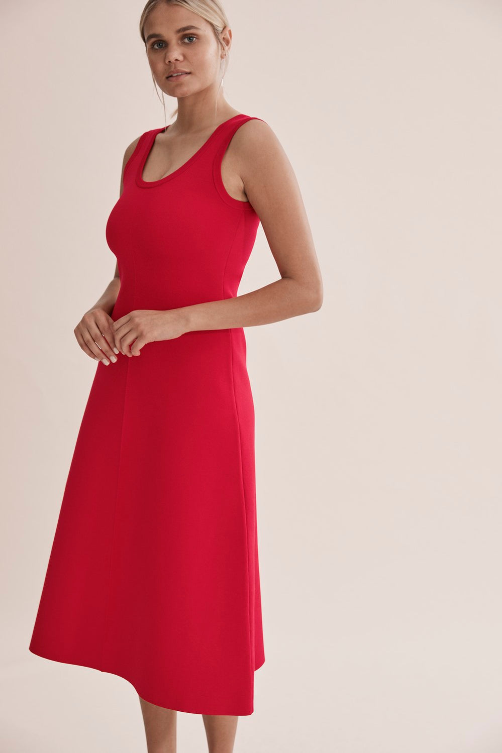 Compact Knit Scoop Dress